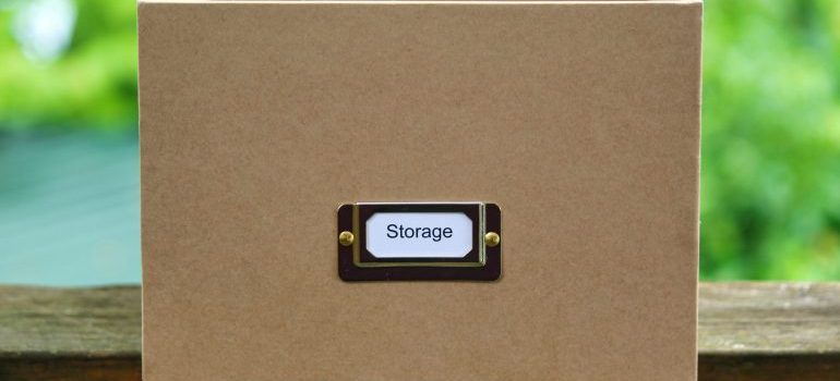 A labeled box