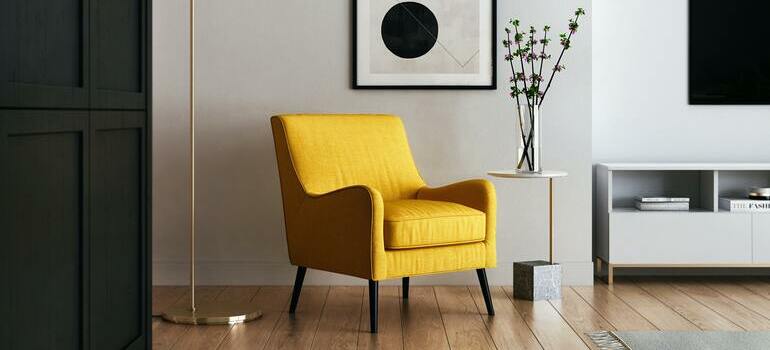 yellow sofa