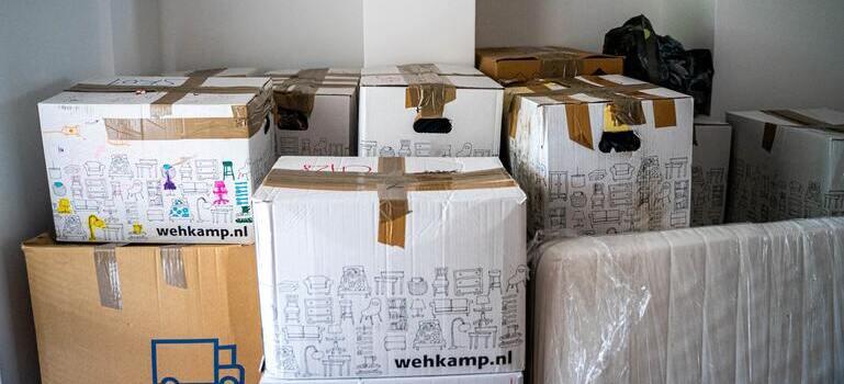 packed boxes