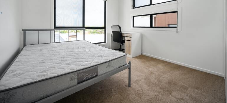 bare bed