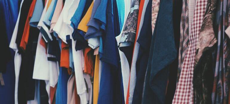 assorted clothes