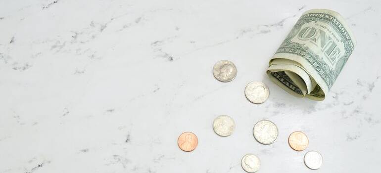 money on the table