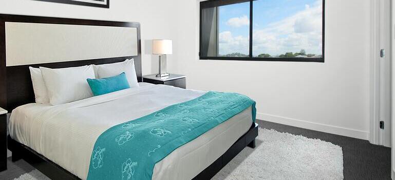blue bed