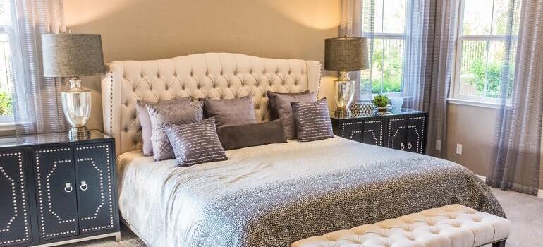 big beige bed