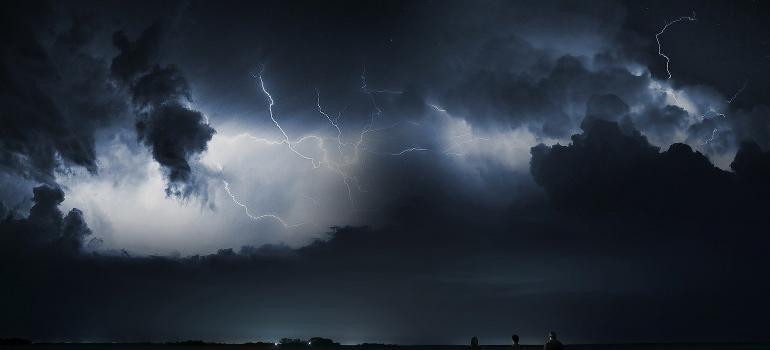 dark clouds