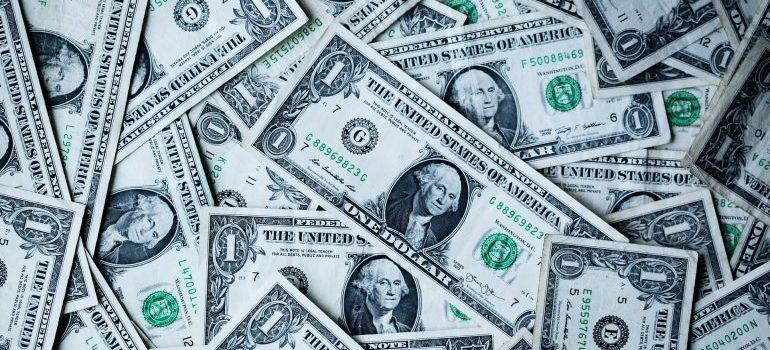 A bunch of money
