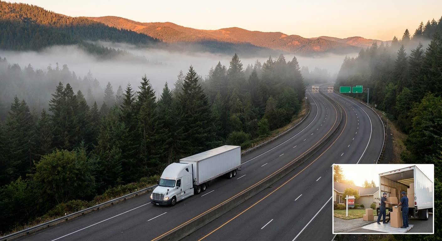 Oregon to California Moving Cost Guide 2026: Real Numbers